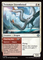 Twinmaw Stormbrood // Charring Bite - Foil